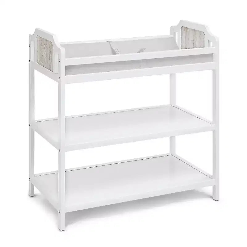 Table à langer Whisen Safe Suite, qualité assortie au lit de bébé, avec 2 étagères de rangement