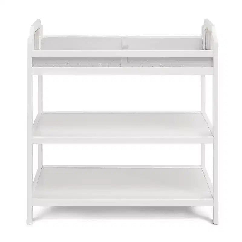 Table à langer Whisen Safe Suite, qualité assortie au lit de bébé, avec 2 étagères de rangement