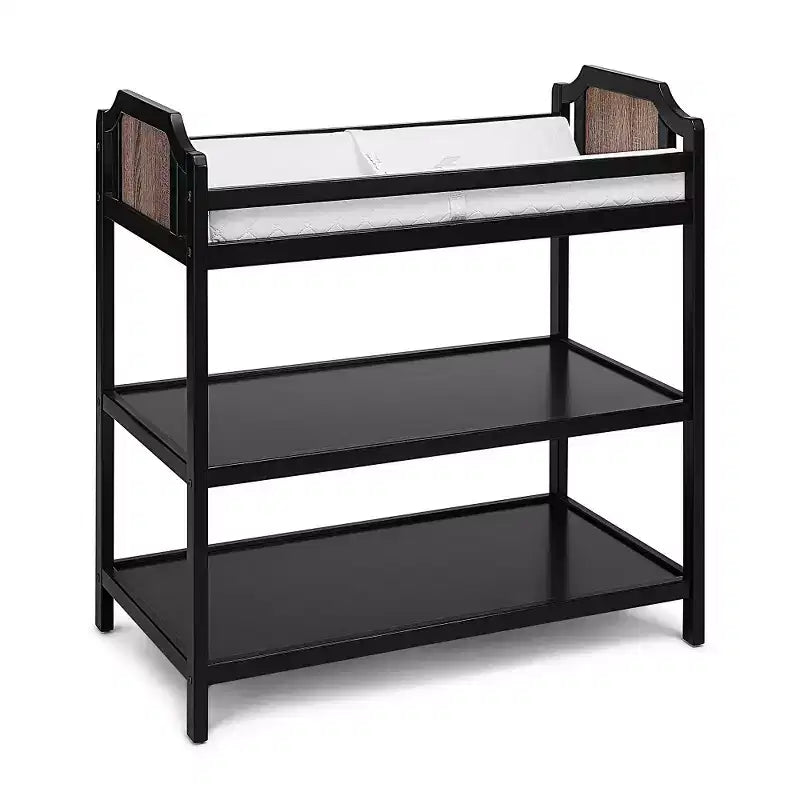 Table à langer Whisen Safe Suite, qualité assortie au lit de bébé, avec 2 étagères de rangement
