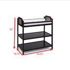 Table à langer Whisen Safe Suite, qualité assortie au lit de bébé, avec 2 étagères de rangement