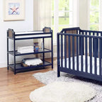 Table à langer Whisen Safe Suite, qualité assortie au lit de bébé, avec 2 étagères de rangement