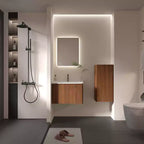 Meuble haut de salle de bain flottantAvec étagères réglables et 2 portesMeubles de rangement muraux adaptés aux petits espaces.
