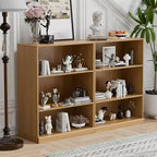 PexFix 41x31x16 Étagère à Livres Ouverte en Bois Meuble de Rangement Bibliothèque & Meuble de Bureau pour Cuisine Chambre Entrée Salon Salle à Manger Naturel
