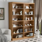 PexFix 41x31x16 Étagère à Livres Ouverte en Bois Meuble de Rangement Bibliothèque & Meuble de Bureau pour Cuisine Chambre Entrée Salon Salle à Manger Naturel