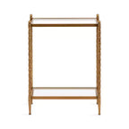 Table d'appoint rectangulaire Prisha de Kate and Laurel, 18x8x25, doré