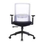 HomeStock Chaise de bureau ergonomique pivotante en similicuir PU noir de 117 cm de hauteur réglable