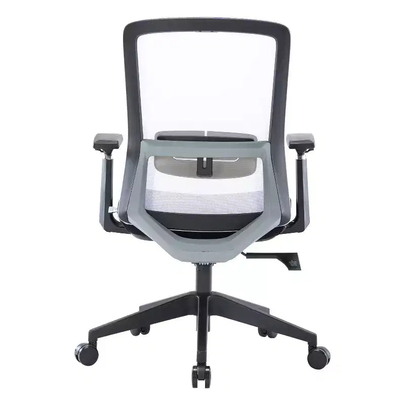 HomeStock Chaise de bureau ergonomique pivotante en similicuir PU noir de 117 cm de hauteur réglable