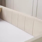 Lit de repos simple avec lit gigogne, canapé-lit en velours avec ports USB et poches latérales pour salon, chambre, chambre d'amis - ModernLuxe