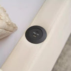 Lit de repos simple avec lit gigogne, canapé-lit en velours avec ports USB et poches latérales pour salon, chambre, chambre d'amis - ModernLuxe