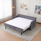 Lit de repos simple avec lit gigogne, canapé-lit en velours avec ports USB et poches latérales pour salon, chambre, chambre d'amis - ModernLuxe