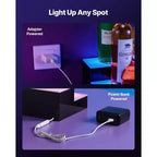 Étagère de présentation de bouteilles d'alcool lumineuse à LED VEVOR, 2 niveaux 101,6 cm, compatible USB, présentoir lumineux en acrylique pour bar à domicile avec télécommande RF et contrôle par application, noir+blanc