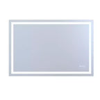Miroir de salle de bain mural SUMERAIN 48x32 incassable, antibuée, avec éclairage LED intelligent ETL