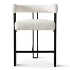 Lot de 8 tabourets de bar rembourrés modernes à hauteur de comptoir, tabourets de comptoir Bouclé avec pieds en métal, chaises d'îlot de cuisine de 61 cm de hauteur d'assise - Panipeachy
