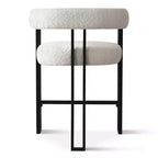 Lot de 8 tabourets de bar rembourrés modernes à hauteur de comptoir, tabourets de comptoir Bouclé avec pieds en métal, chaises d'îlot de cuisine de 61 cm de hauteur d'assise - Panipeachy