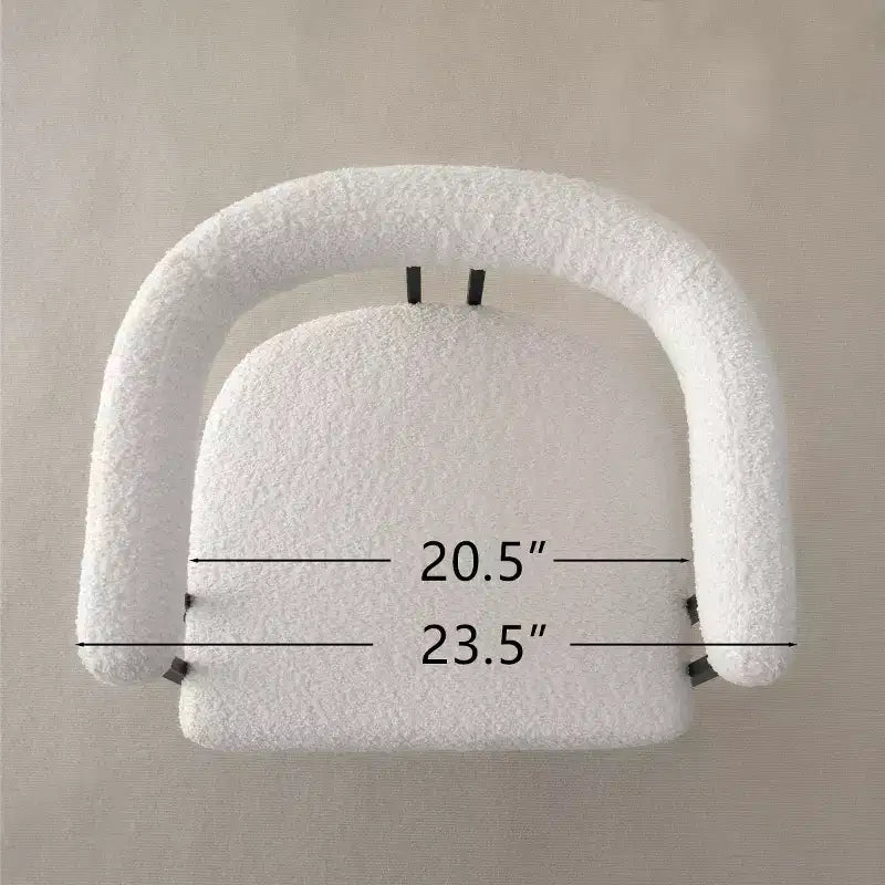 Lot de 8 tabourets de bar rembourrés modernes à hauteur de comptoir, tabourets de comptoir Bouclé avec pieds en métal, chaises d'îlot de cuisine de 61 cm de hauteur d'assise - Panipeachy