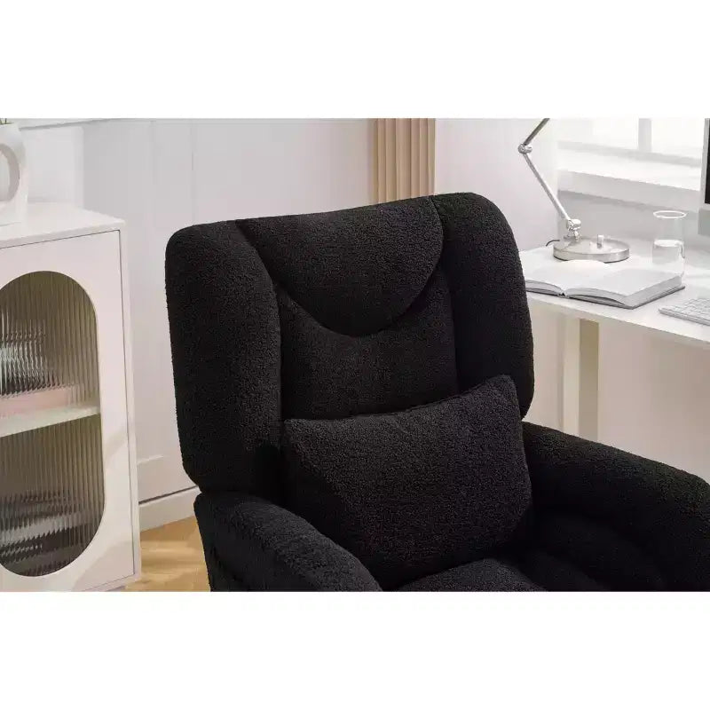 Chaise de bureau pivotante Teddy, fauteuil avec hauteur réglable, roulettes pour bureau, chambre - ModernLuxe