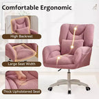 Chaise de bureau pivotante Teddy, fauteuil avec hauteur réglable, roulettes pour bureau, chambre - ModernLuxe