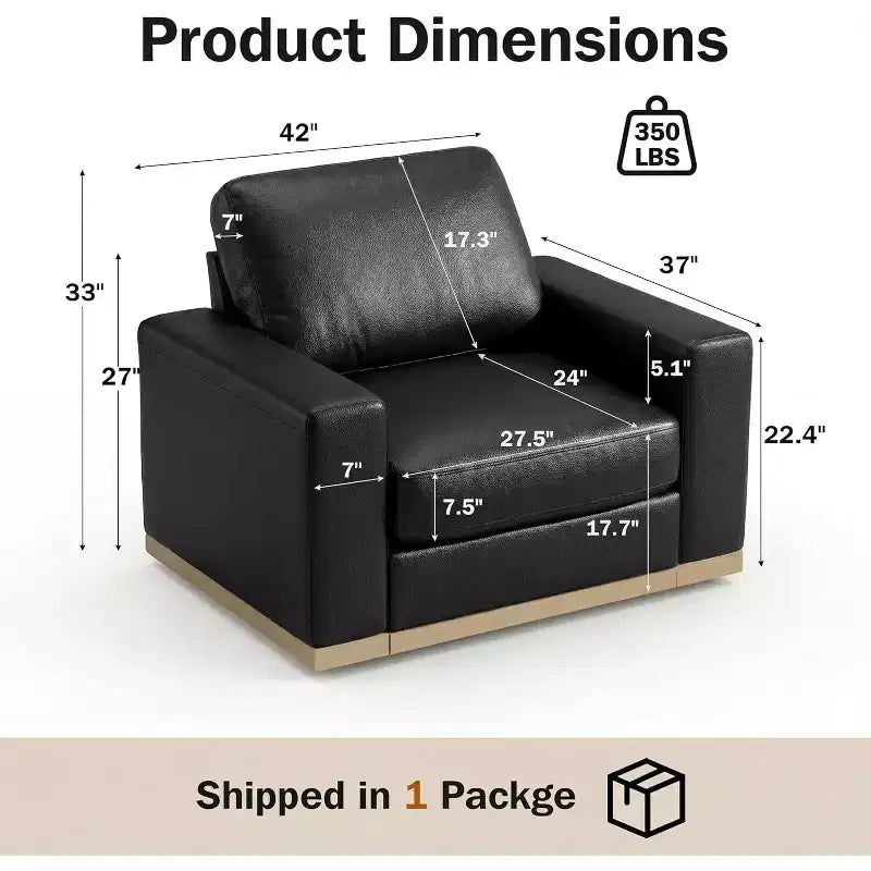 Canapé fixe Dyonery avec lattes en bois, tissu en coton, couleur beige clair, siège une personne, 112 cm
