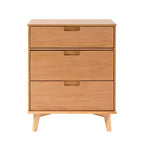 Commode à 3 tiroirs en bois de style moderne du milieu du siècle - Walker Edison