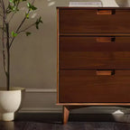 Commode à 3 tiroirs en bois de style moderne du milieu du siècle - Walker Edison
