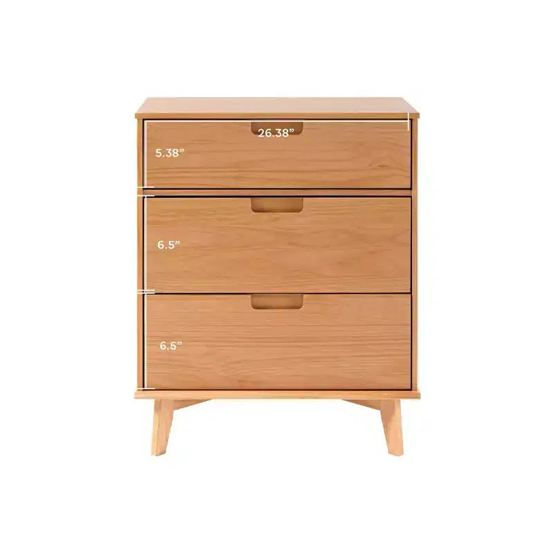 Commode à 3 tiroirs en bois de style moderne du milieu du siècle - Walker Edison