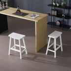 Tabouret de comptoir Karlhome en bois massif