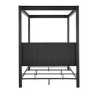 Chambre à coucher complète Shirley (lit et tables de chevet) – Noir – iNSPIREQ