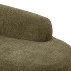 ModernLuxe Chaise Longue, Canapé Moderne du Milieu du Siècle avec Cadre en Bois d'Hévéa, Lit de Repos Orienté à Gauche pour Salon