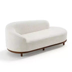 ModernLuxe Chaise Longue, Canapé Moderne du Milieu du Siècle avec Cadre en Bois d'Hévéa, Lit de Repos Orienté à Gauche pour Salon