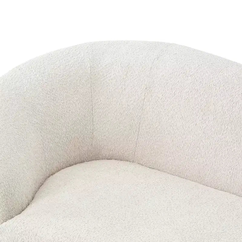 ModernLuxe Chaise Longue, Canapé Moderne du Milieu du Siècle avec Cadre en Bois d'Hévéa, Lit de Repos Orienté à Gauche pour Salon