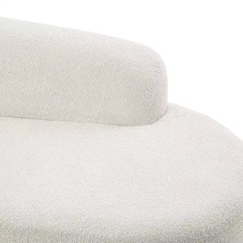 ModernLuxe Chaise Longue, Canapé Moderne du Milieu du Siècle avec Cadre en Bois d'Hévéa, Lit de Repos Orienté à Gauche pour Salon