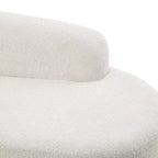 ModernLuxe Chaise Longue, Canapé Moderne du Milieu du Siècle avec Cadre en Bois d'Hévéa, Lit de Repos Orienté à Gauche pour Salon