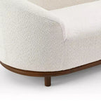 ModernLuxe Chaise Longue, Canapé Moderne du Milieu du Siècle avec Cadre en Bois d'Hévéa, Lit de Repos Orienté à Gauche pour Salon