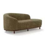 ModernLuxe Chaise Longue, Canapé Moderne du Milieu du Siècle avec Cadre en Bois d'Hévéa, Lit de Repos Orienté à Gauche pour Salon
