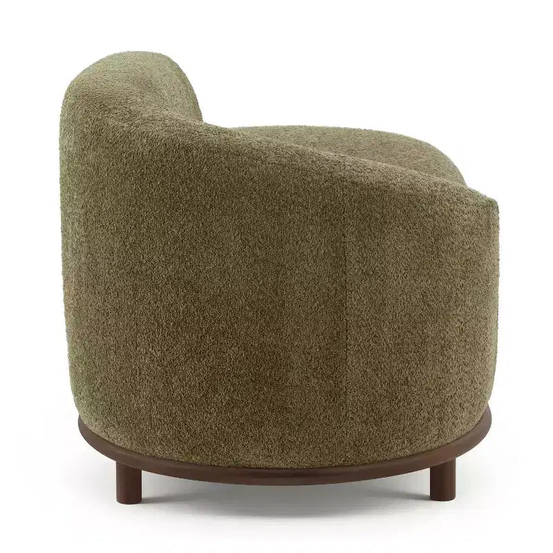ModernLuxe Chaise Longue, Canapé Moderne du Milieu du Siècle avec Cadre en Bois d'Hévéa, Lit de Repos Orienté à Gauche pour Salon