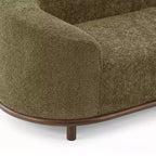 ModernLuxe Chaise Longue, Canapé Moderne du Milieu du Siècle avec Cadre en Bois d'Hévéa, Lit de Repos Orienté à Gauche pour Salon