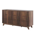 Commode Karl Home 57 po, 9 tiroirs, motif quadrillé