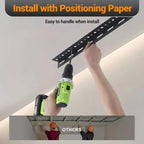 Kit de rangement de garage suspendu robuste, organisateur de plafond en métal réglable pour les voyages, optimise l'espace, capacité de 272 kg, 0,9x2,4m