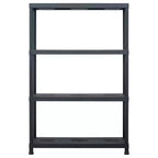 vidaXL Étagère de Rangement Noire 220 kg 90x40x138 cm Plastique