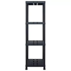 vidaXL Étagère de Rangement Noire 220 kg 90x40x138 cm Plastique