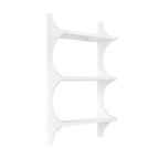 Kate and Laurel Scarlotte Wood Wall Shelf, White, 18x6x30