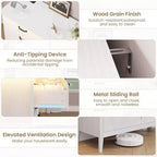 Commode moderne à 3/5/6/8 tiroirs avec lumière LED, petite table de chevet en bois et commode, meuble de rangement pour chambre, placard et salon