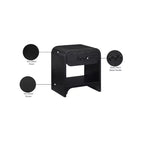 Meridian Furniture Hayes Table de chevet/d'appoint noire