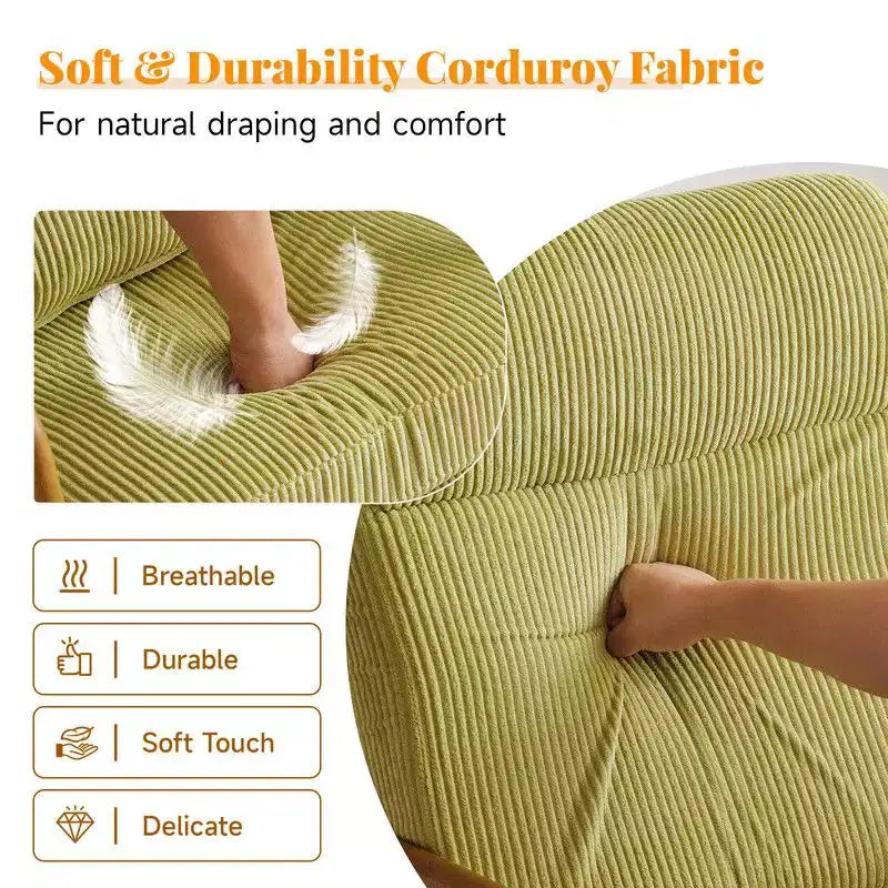 Karl Home Lot de 2 Chaises de Loisirs d'Intérieur en Lin avec Dossier Haut, Accoudoirs en Bois Massif et Cadre en Fer
