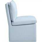 Meridian Furniture Nelori Chaise de salle à manger en tissu performance texturé lin, lot de 2