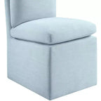 Meridian Furniture Nelori Chaise de salle à manger en tissu performance texturé lin, lot de 2