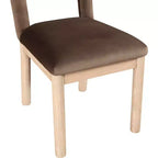 Chaise de salle à manger Meridian Furniture Conrad en velours marron