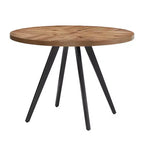 Ensemble table à manger ronde Jolana 45 et chaises de salle à manger tapissées - iNSPIRE Q