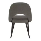 Ensemble table à manger ronde Jolana 45 et chaises de salle à manger tapissées - iNSPIRE Q