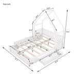 Lit en bois queen size FAMYYT?Avec garde-corps, 2 tiroirs, assemblage facile